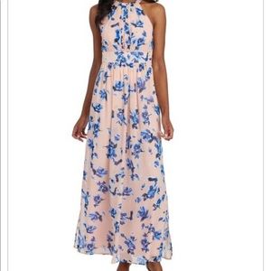 Eliza J halter print maxi dress